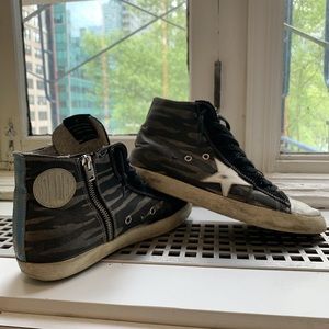 GOLDEN GOOSE ZEBRA FRANCY SNEAKERS